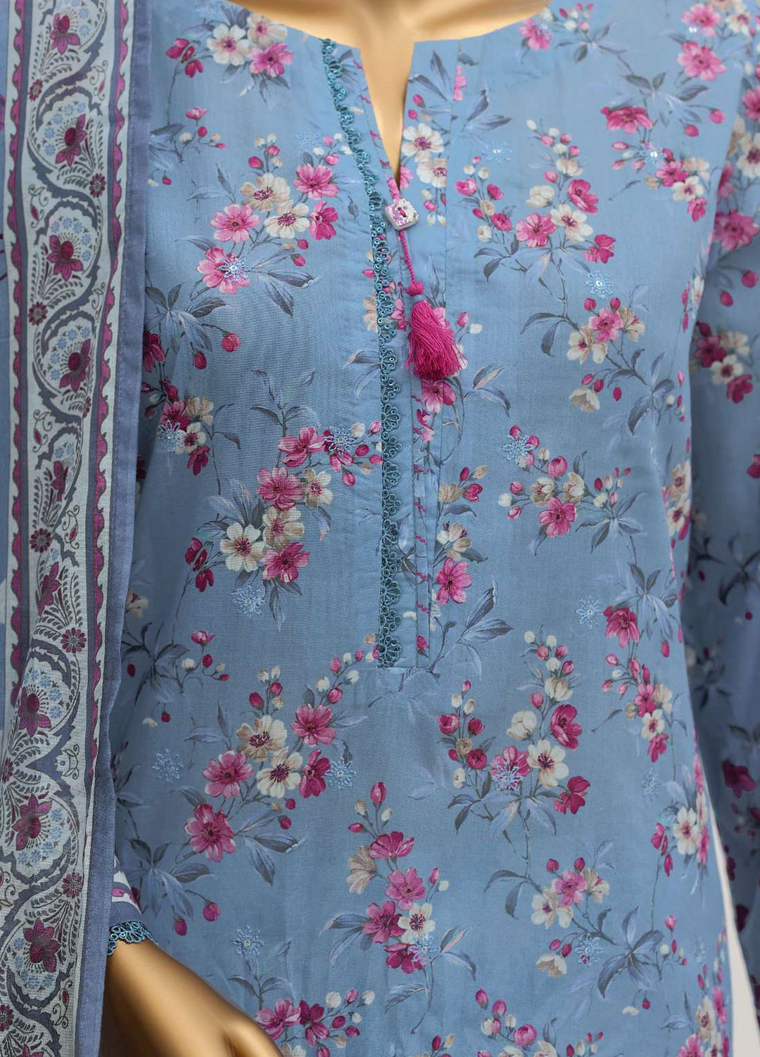 Zouk by HZ Textiles Unstitched Printed Lawn 3 Piece Suit HZ26UZL ZEC-1171 - Casual Collection