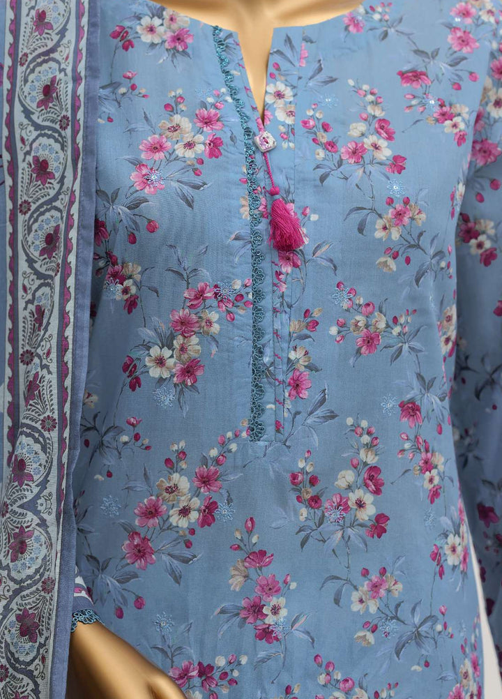Zouk by HZ Textiles Unstitched Printed Lawn 3 Piece Suit HZ26UZL ZEC-1171 - Casual Collection