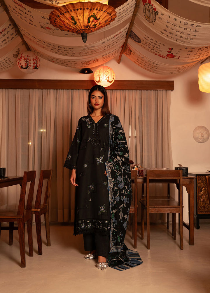 Manzil by Rashid Textiles Unstitched Embroidered Khaddar 3 Piece Suit RT26UKM D-1031 - Winter Collection
