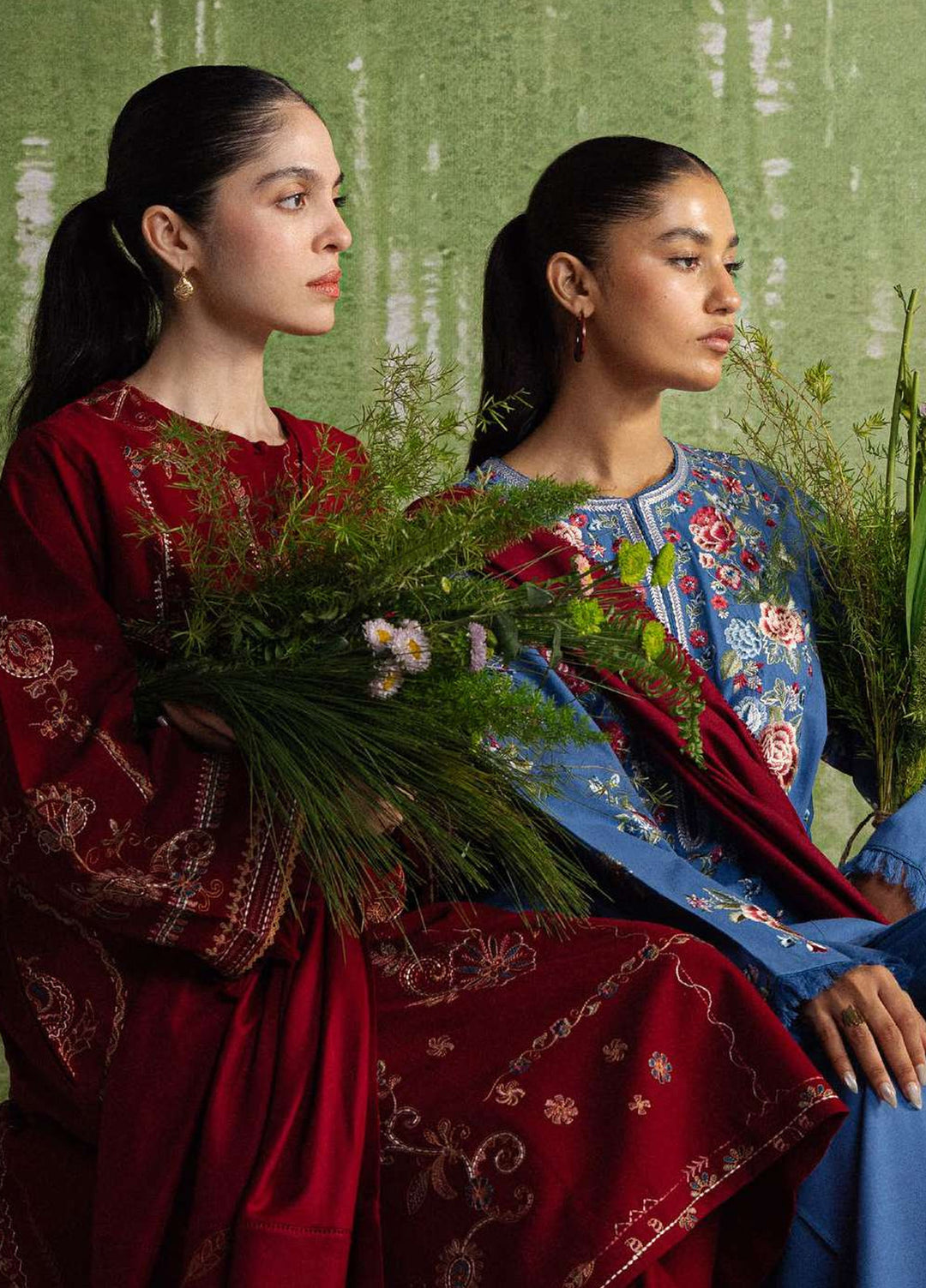 Coco by Zara Shahjahan Unstitched Khaddar 3 Piece Suit CZS26UKW ASMANI 9A - Winter Collection