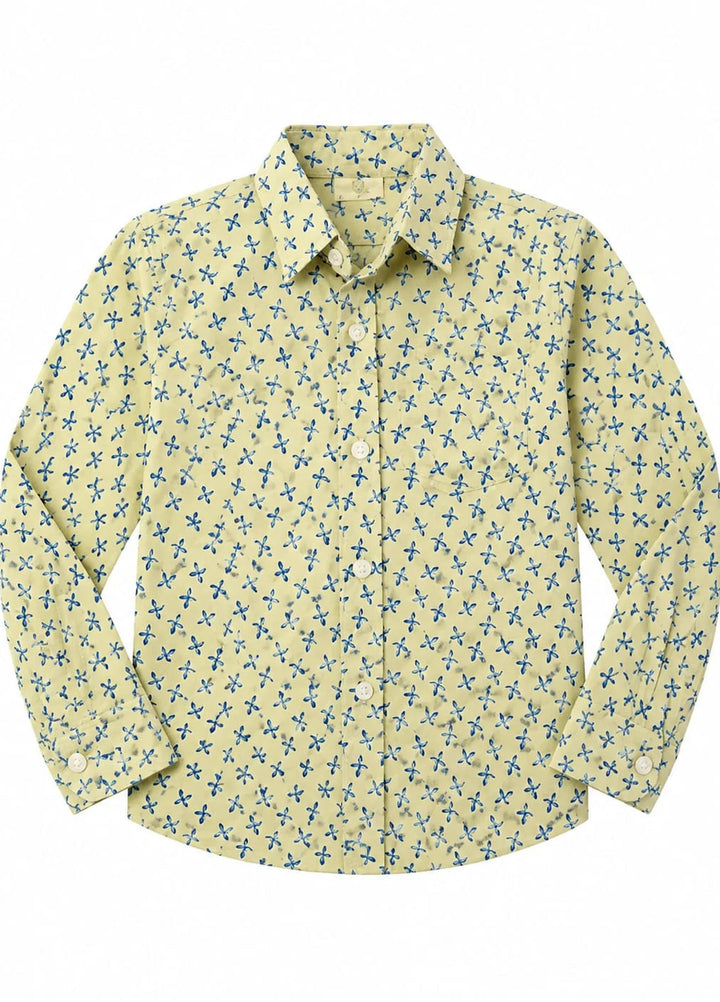 Lambkin Kids RTW Printed Cotton 1 Piece Sand Star Boys Shirt - Casual Collection