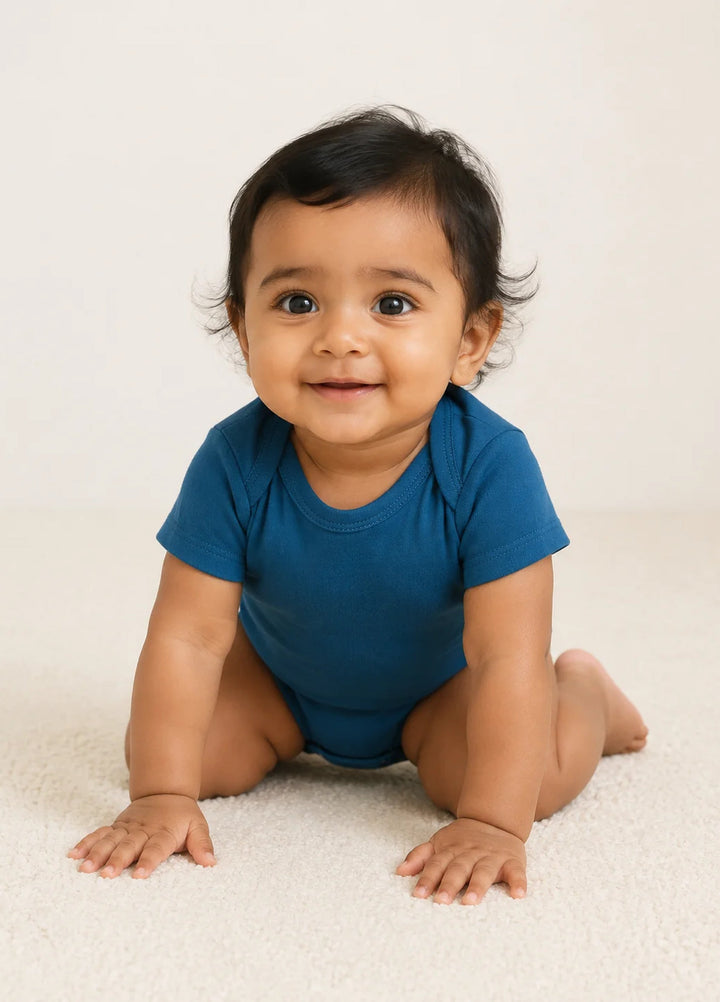 Lambkin Kids RTW Solids Cotton 1 Piece Teal - Casual Collection