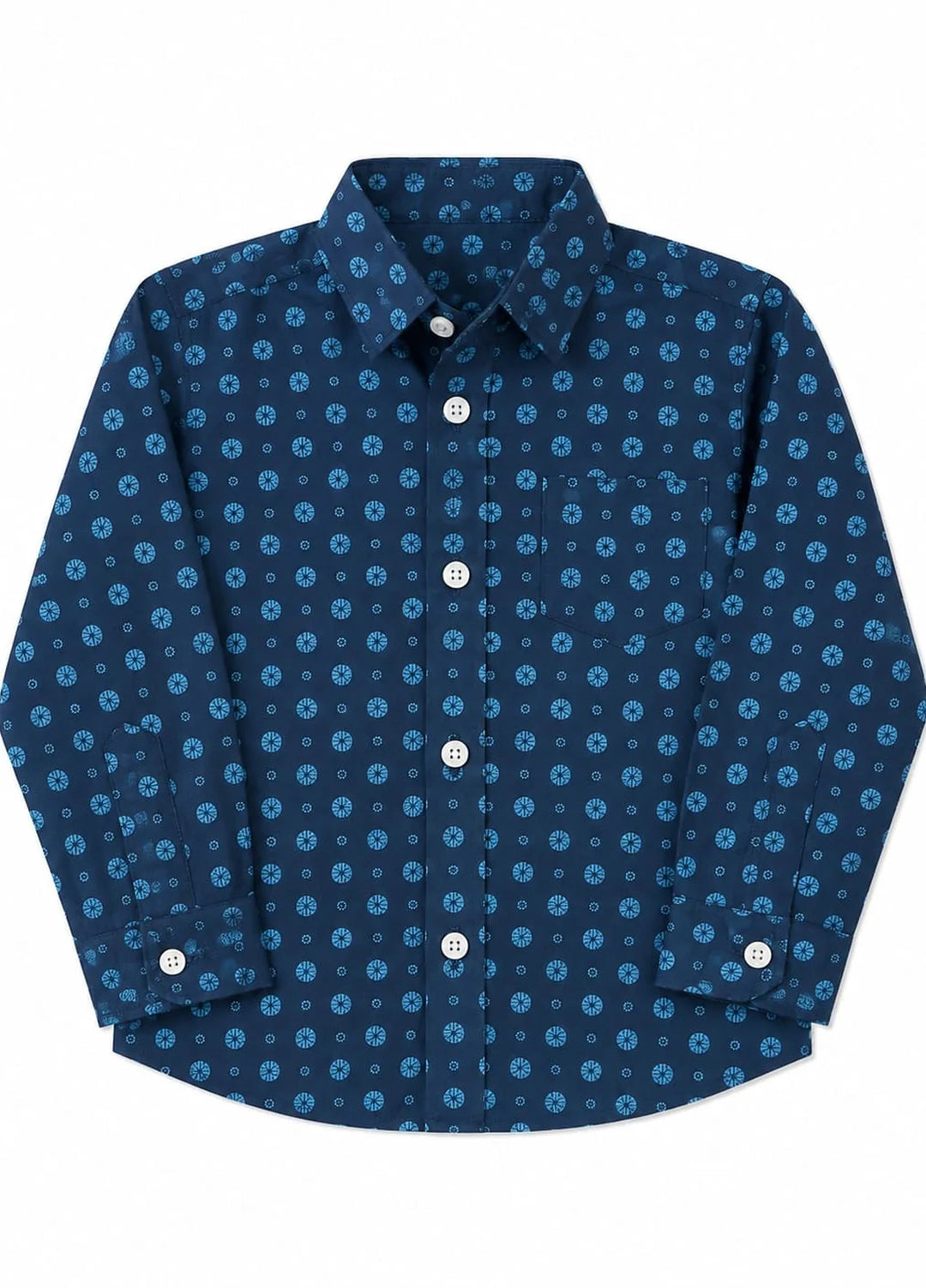 Lambkin Kids RTW Printed Cotton 1 Piece Oceanic Boys Shirt - Casual Collection