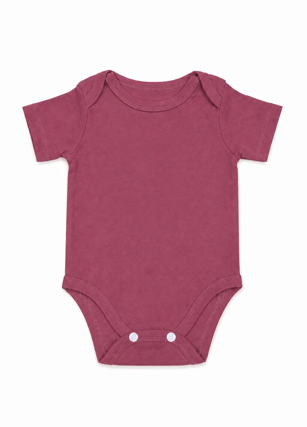 Lambkin Kids RTW Solids Cotton 1 Piece Plum - Casual Collection