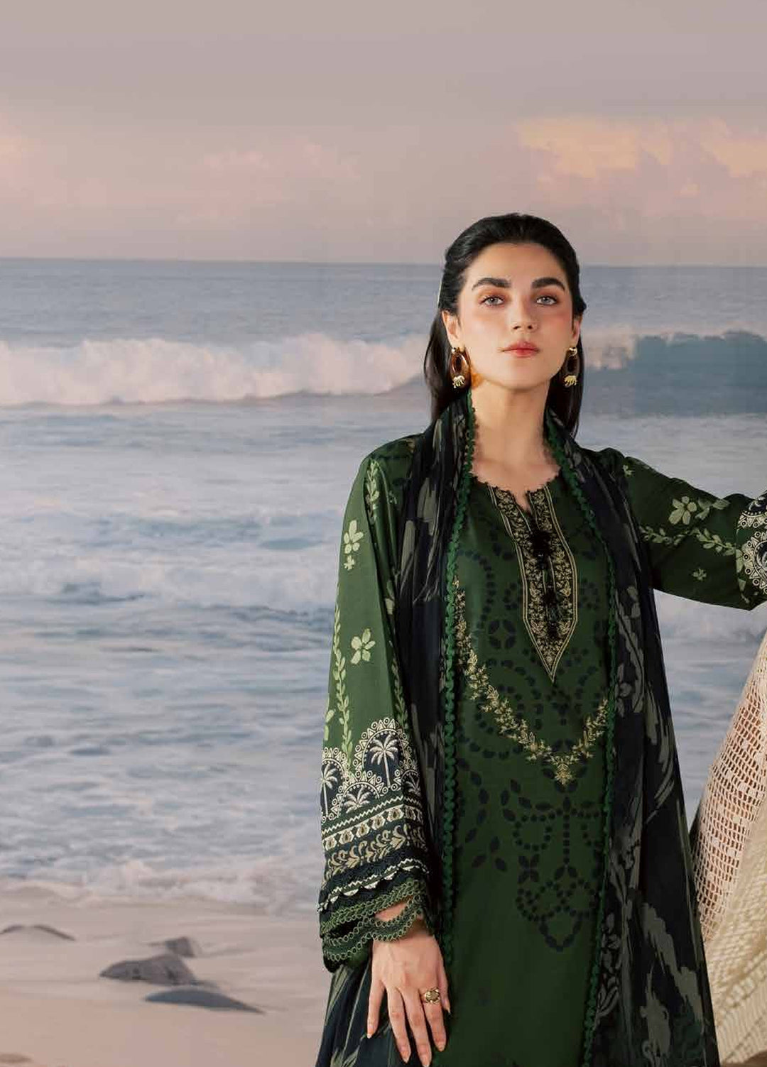 Daily Delights by Nureh Unstitched Embroidered Viscose Slub 3 Piece Suit NU26UDD DD-41 - Casual Collection