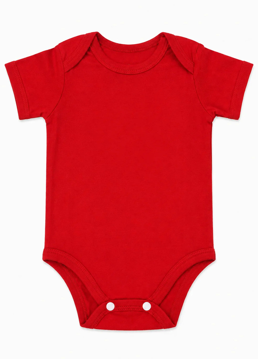 Lambkin Kids RTW Solids Cotton 1 Piece Red - Casual Collection