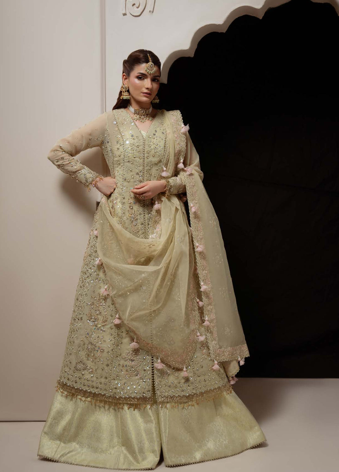 Ember by Aylin Unstitched Embroidered Organza  3 Piece Suit AY26UEW Reverie - Wedding Collection