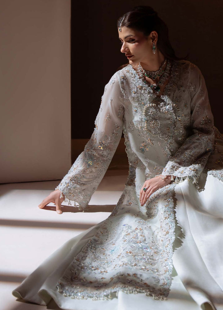 Ember by Aylin Unstitched Embroidered Organza 3 Piece Suit AY26UEW Celeste - Wedding Collection