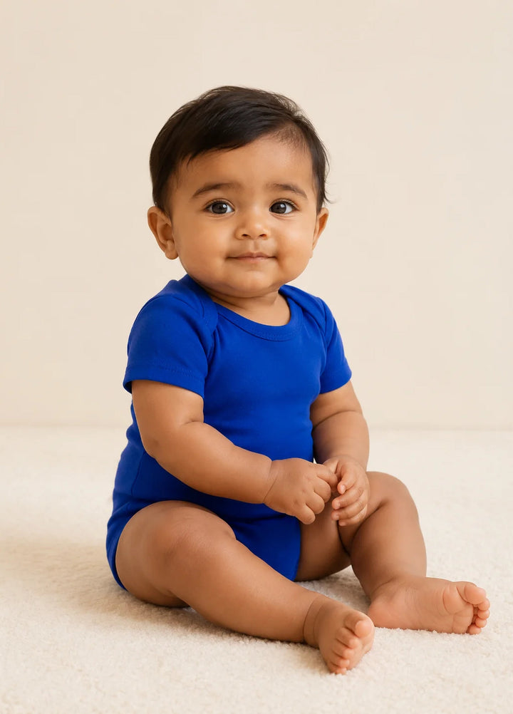 Lambkin Kids RTW Solids Cotton 1 Piece Royal Blue - Casual Collection