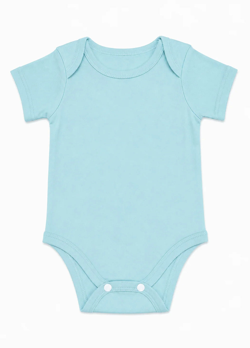 Lambkin Kids RTW Solids Cotton 1 Piece Baby Blue - Casual Collection