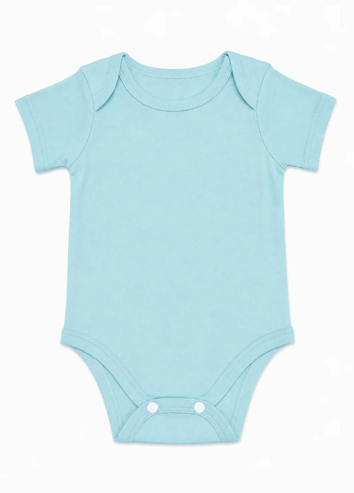 Lambkin Kids RTW Solids Cotton 1 Piece Baby Blue - Casual Collection
