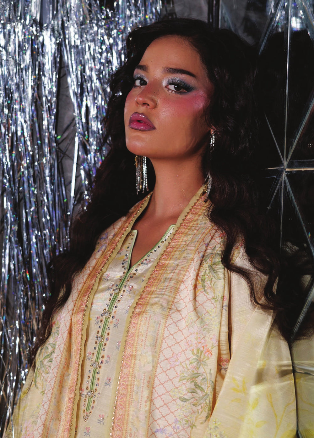 Luxe by Rang Rasiya Unstitched Printed Raw Silk 3 Piece Suit RR26ULS Perle - Festive Collection