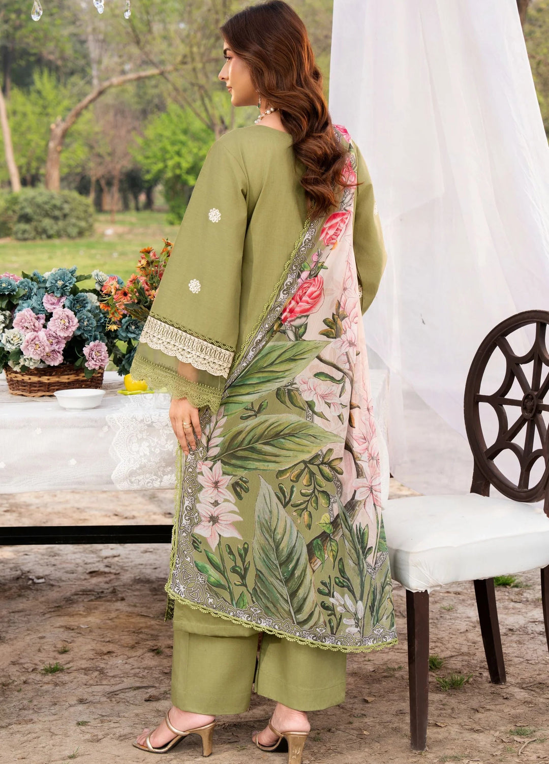 Chandan Nagri Women RTW Embroidered Lawn 3 Piece Suit Meihua Pearl - Festive Collection