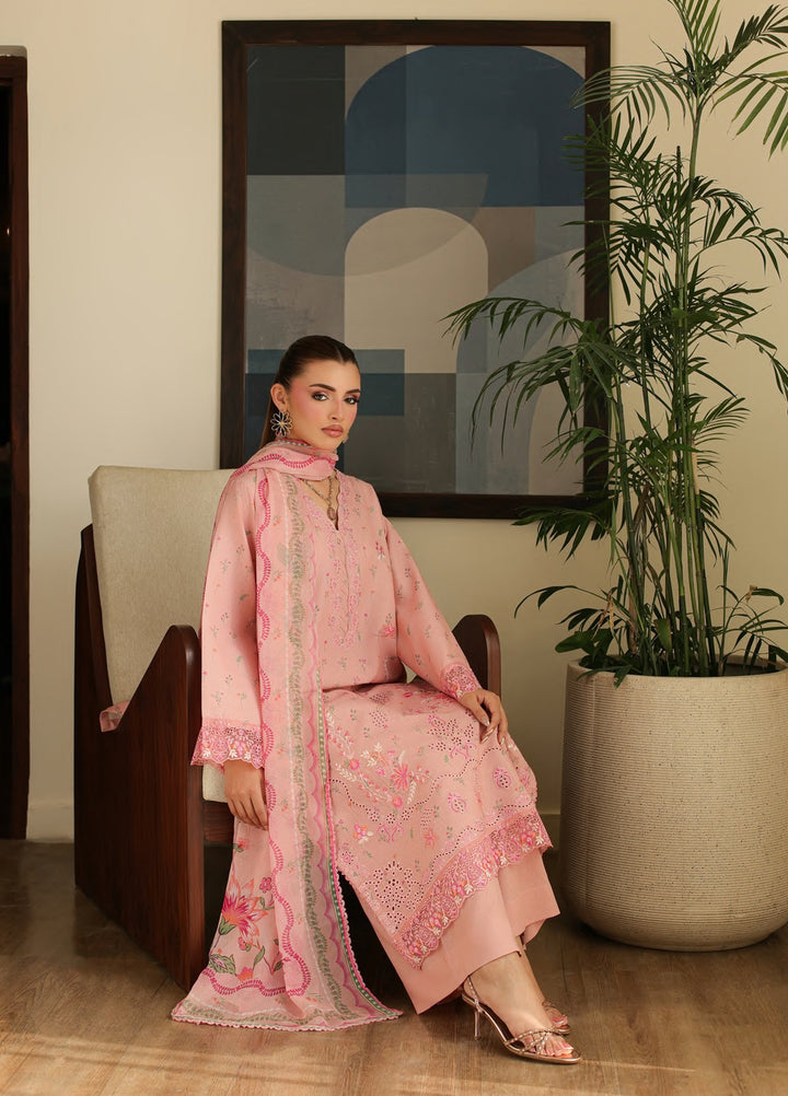 Sahl by Rashid Textiles Unstitched Embroidered Lawn Karandi 3 Piece Suit RT26USLK D-3912 - Casual Collection