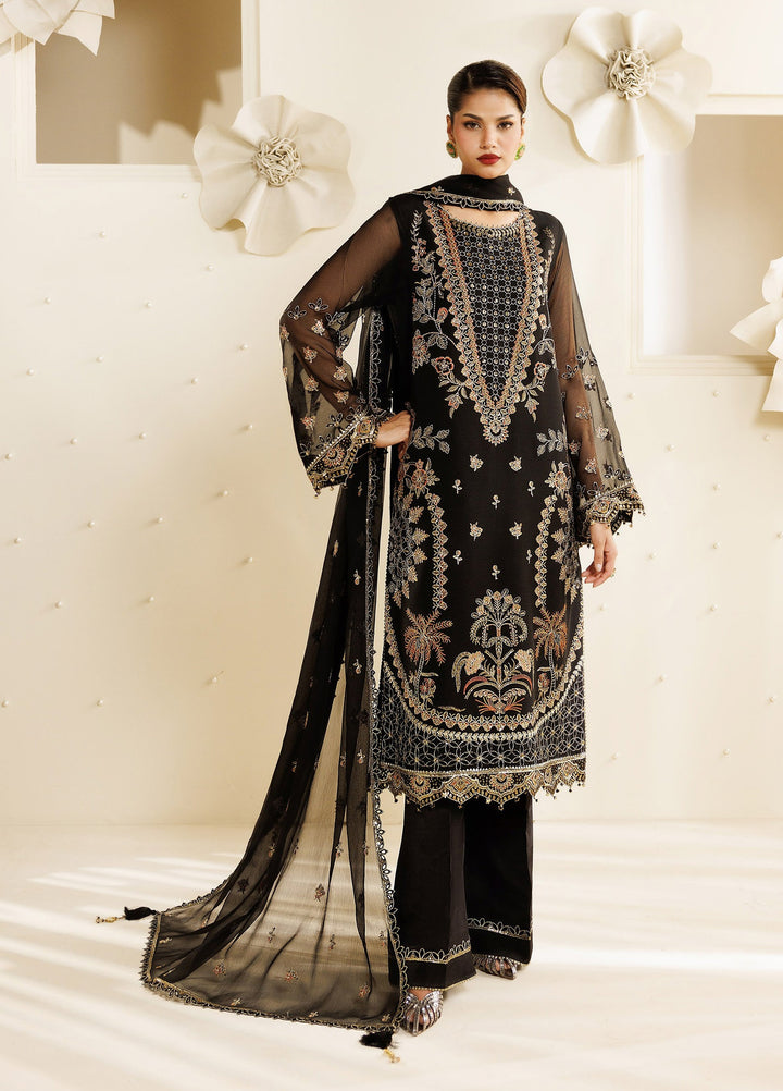 Sireine by Alizeh Fashion Unstitched Embroidered Chiffon 3 Piece Suit AF26UCS AF-CH-2294-HALO - Festive Collection