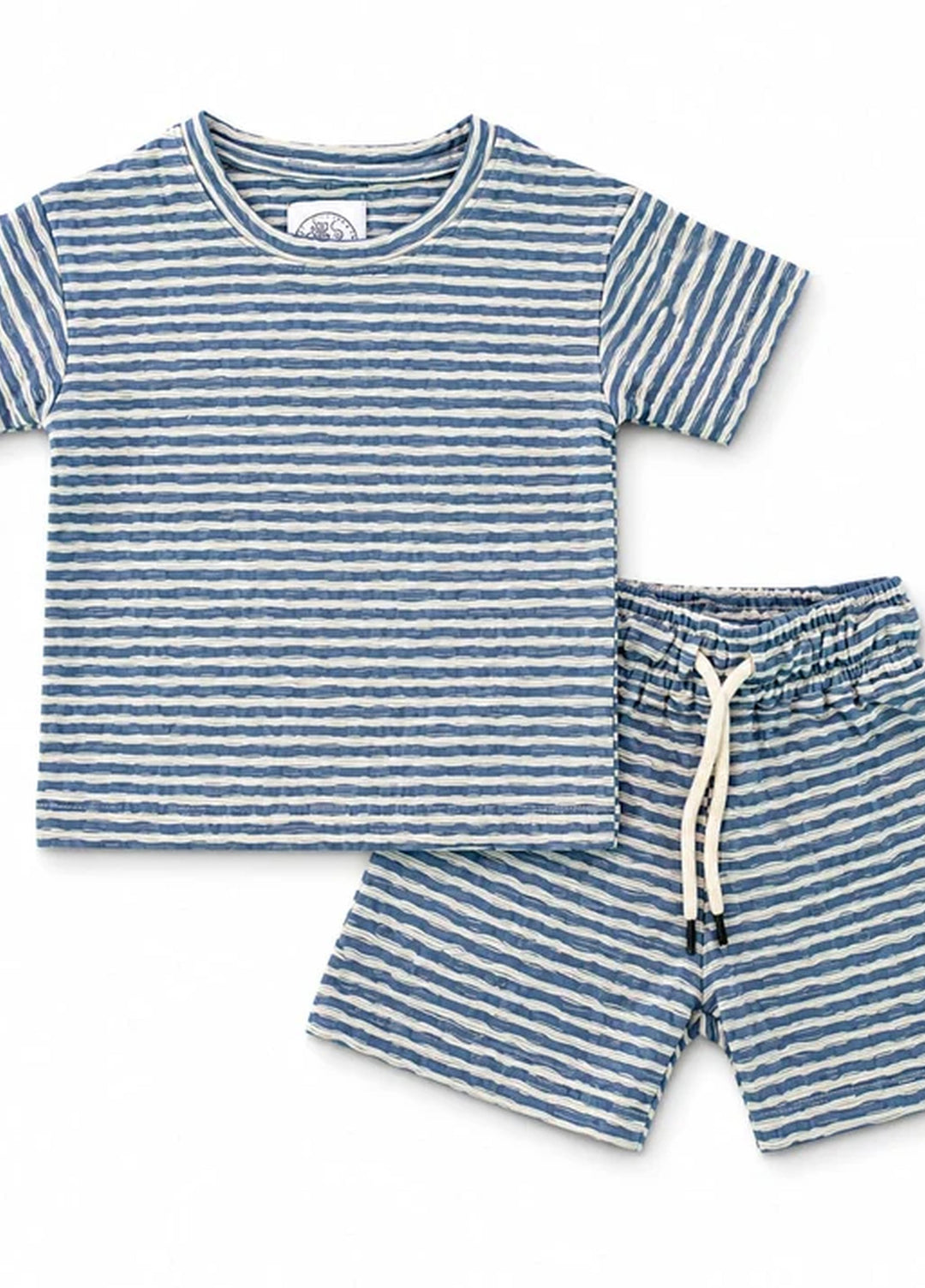 BabyCo Kids RTW Printed Cotton Co-Ord Sets Suit Sorrento Unisex Stripe Lounge - Casual Collection