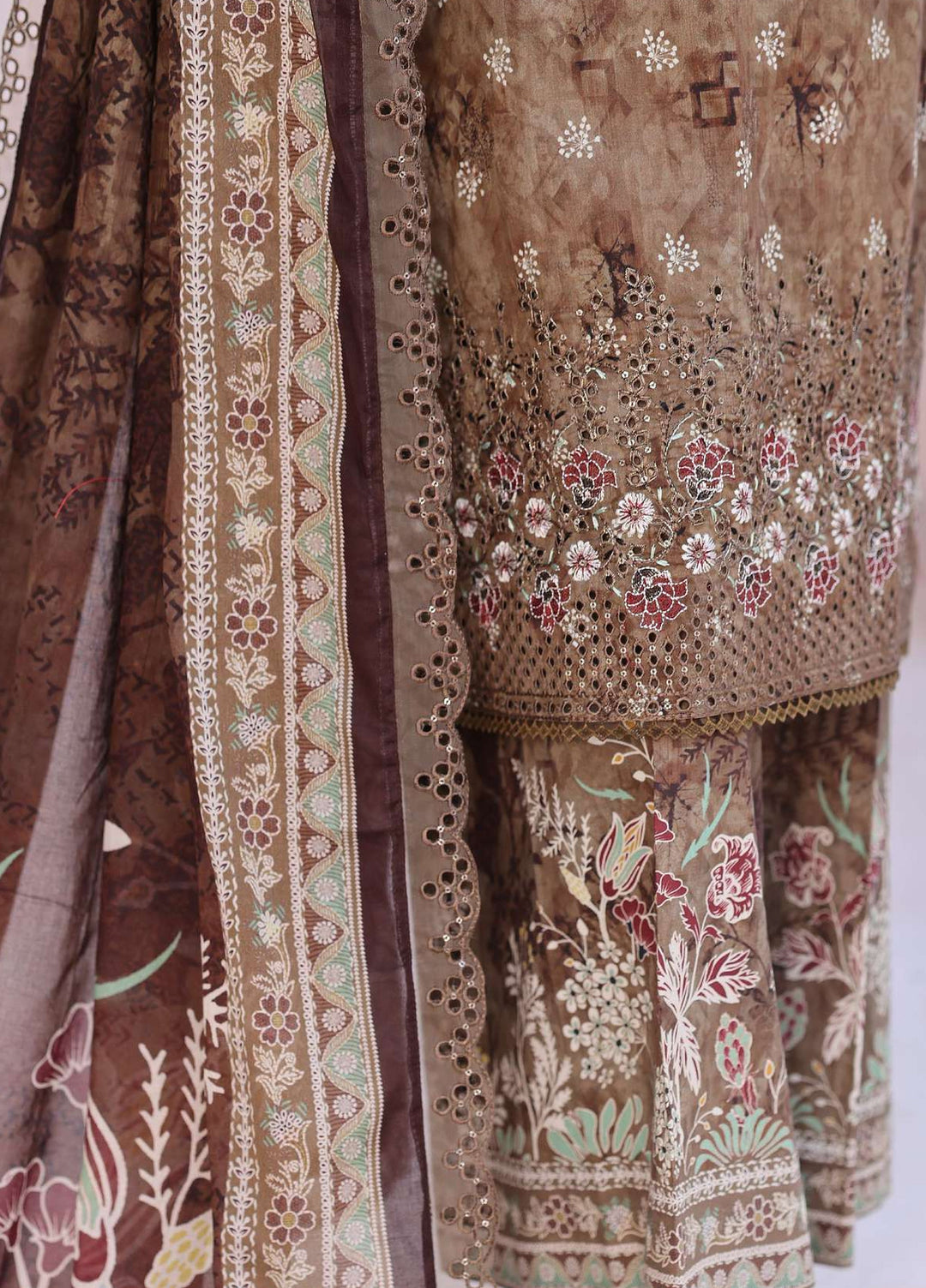 Satranga by HZ Textiles Unstitched Printed Lawn 3 Piece Suit HZ26USL SEC-1164 - Casual Collection