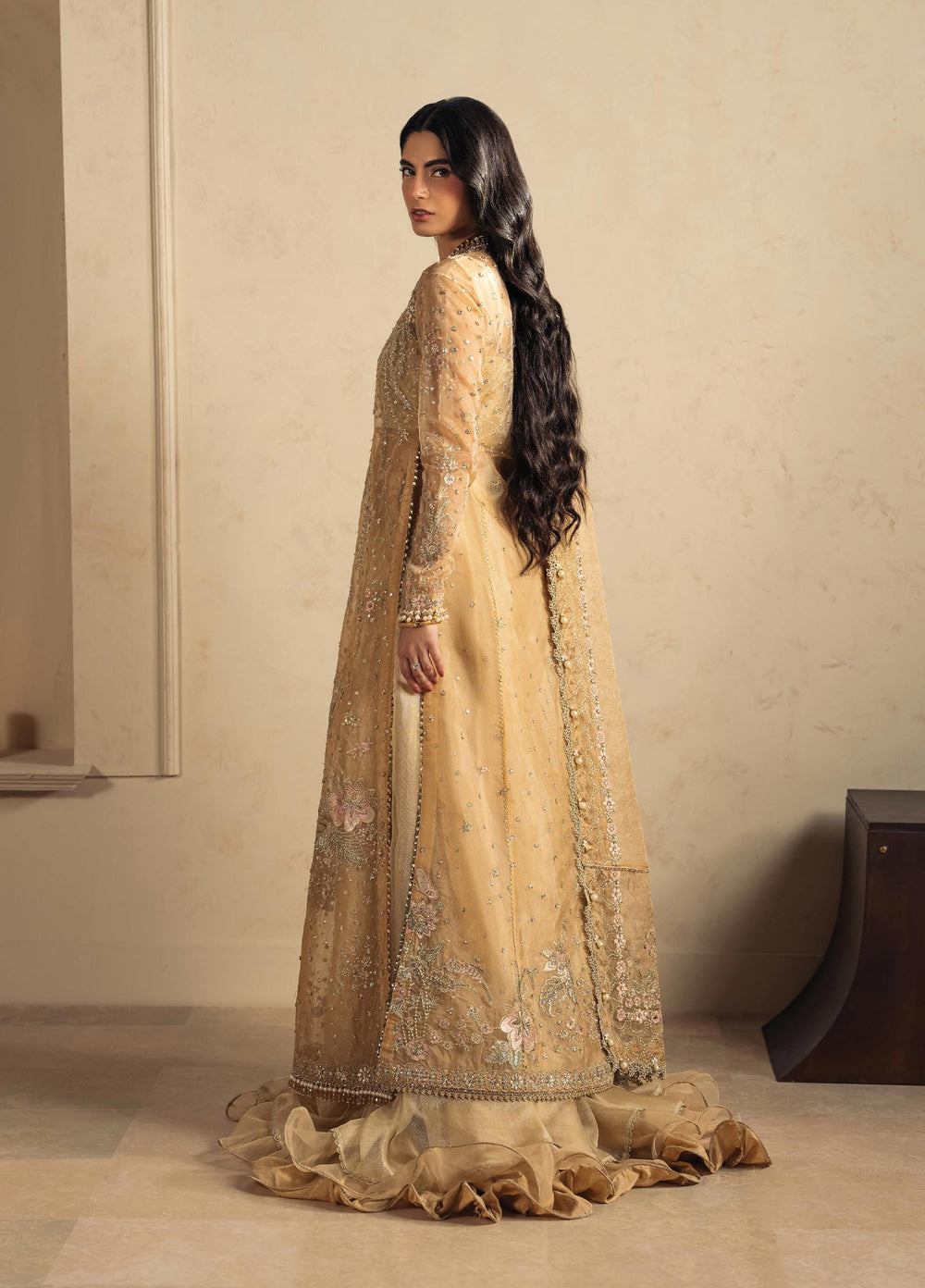 Luminara by Ayzel Unstitched Embroidered Organza 3 Piece Suit AAF26UWL Amanel AYZ-174 - Wedding Collection