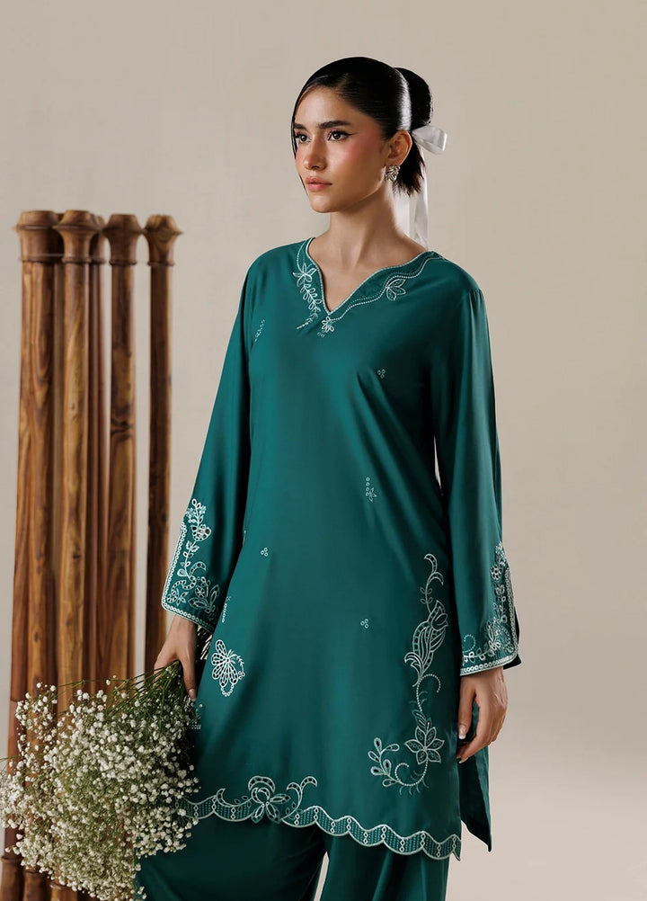 Azure Women RTW Embroidered Poly Co-Ord Sets Suit Opaline - Casual Collection