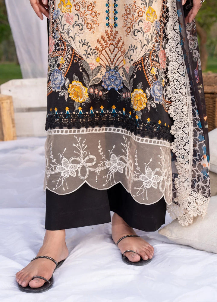 Chandan Nagri Women RTW Embroidered Lawn 3 Piece Suit Scarlet Veil - Festive Collection