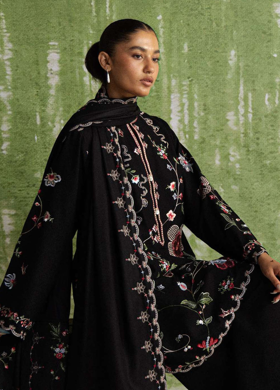 Coco by Zara Shahjahan Unstitched Khaddar 3 Piece Suit CZS26UKW NAIRANG 8A - Winter Collection