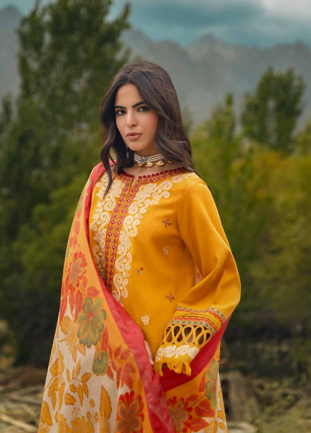 Poshima by Charizma Unstitched Peach Leather 3 Piece Suit CHR26UPP PSW6-16 - Casual Collection