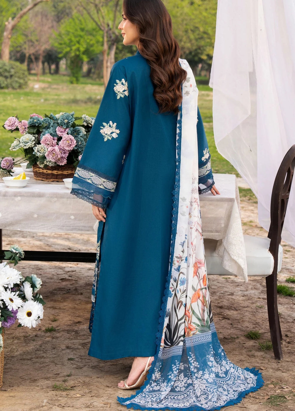 Chandan Nagri Women RTW Embroidered Lawn 3 Piece Suit Mudan Luxe - Festive Collection