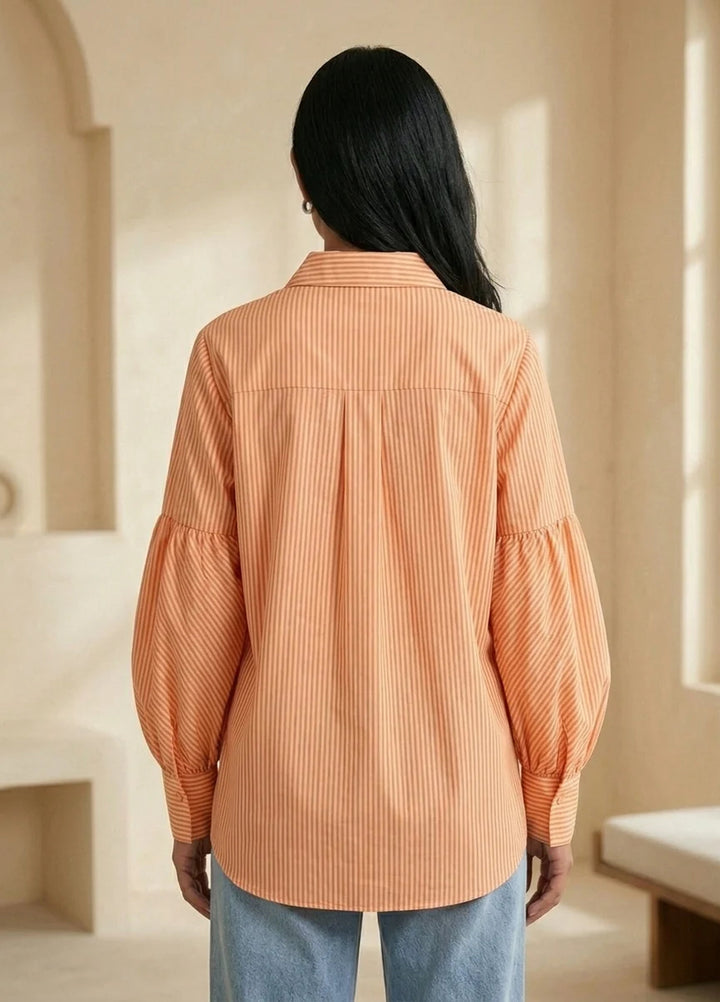 Menaal Women RTW Printed Cotton 1 Piece PEACH DUSK - Western Collection