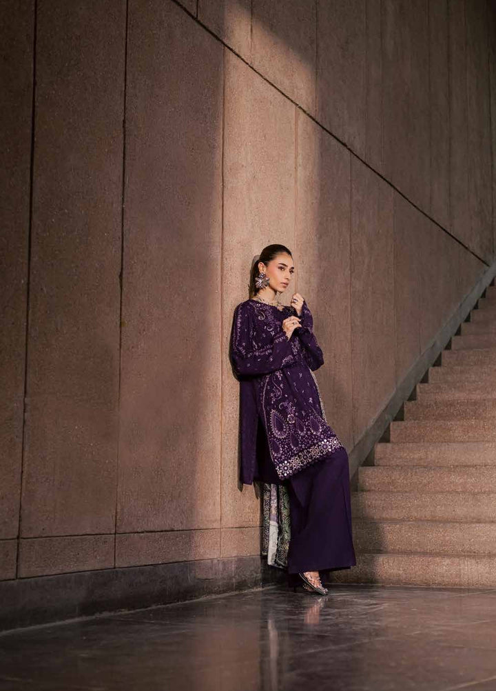 Maya by Nureh Unstitched Embroidered Jacquard Linen 3 Piece Suit NU26UMLJ NW-127 - Festive Collection