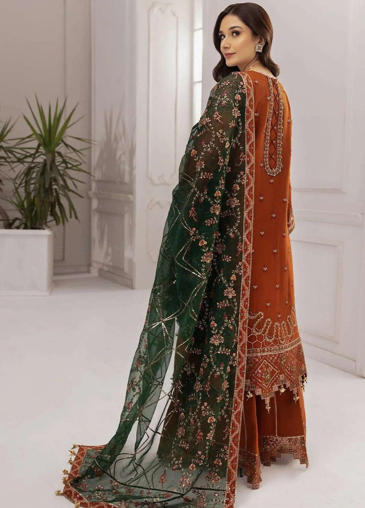 Alizeh Fashion Unstitched Embroidered Chiffon 3 Piece Suit AF26UCF AF-CH-2140-Aarmish - Festive Collection