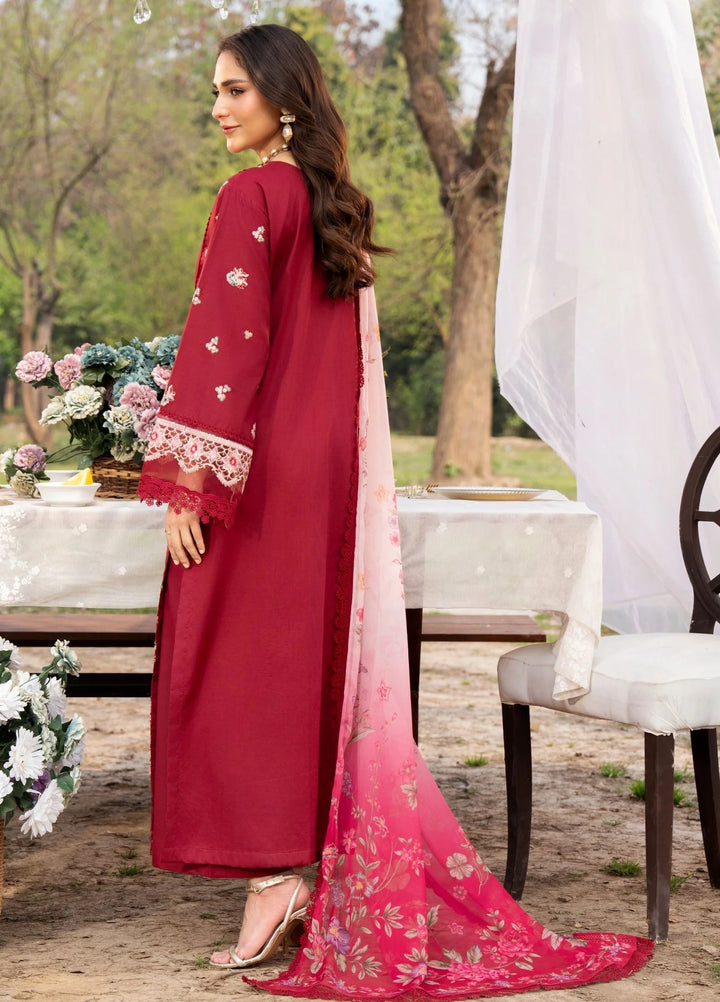 Chandan Nagri Women RTW Embroidered Lawn 3 Piece Suit Laleh Rose - Festive Collection