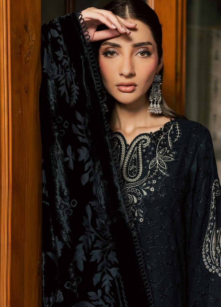 Nureh Exclusive Unstitched Leather Peach with Shawl 3 Piece Suit NU26UEP NE-287 - Festive Collection