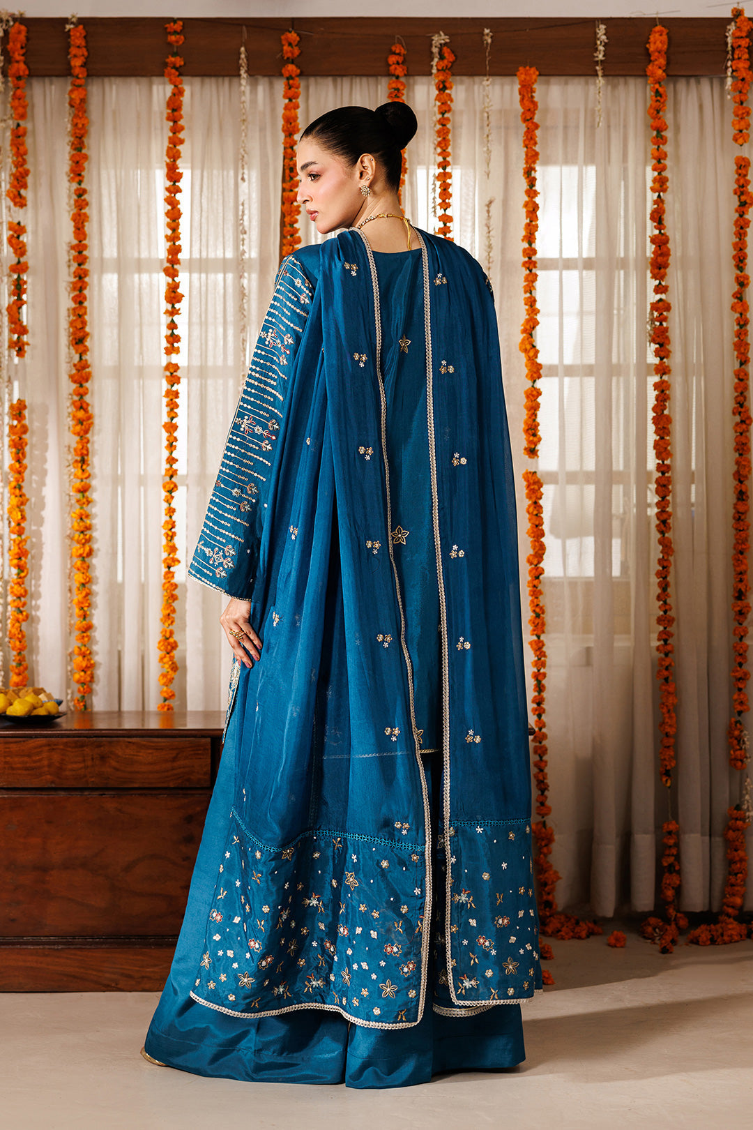 Noore Eid by Panache Women RTW Embroidered Raw Silk 3 Piece Suit Gulbaan - Eid Collection