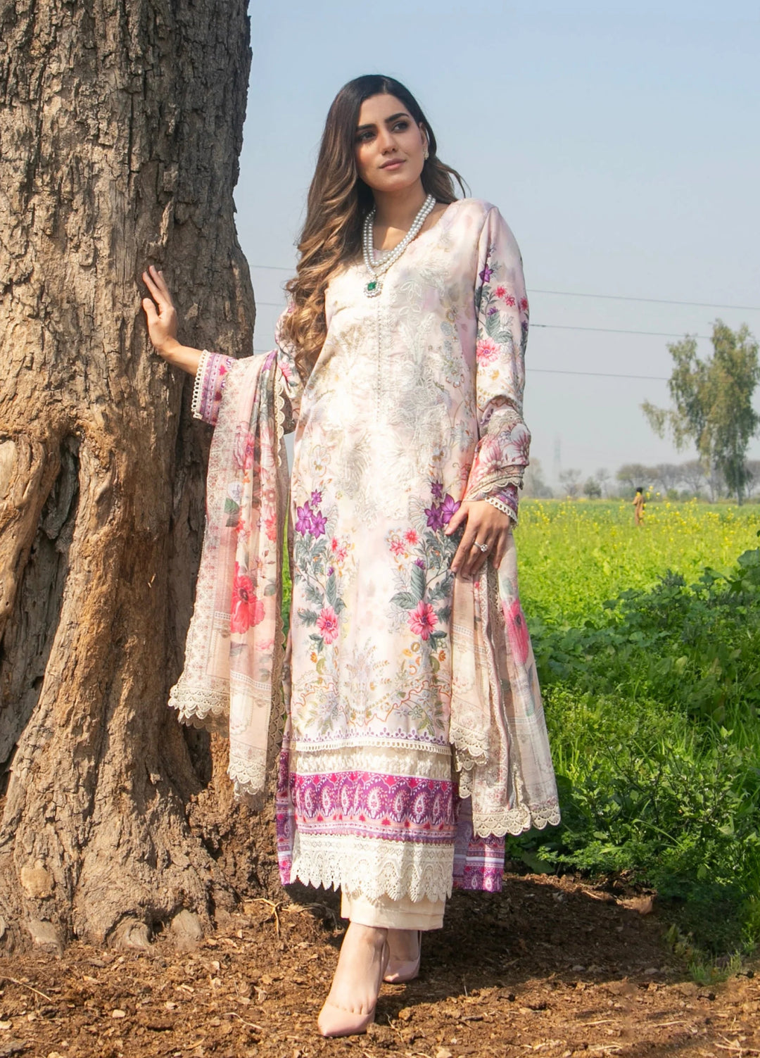 Chandan Nagri RTW Embroidered Lawn 3 Piece Suit Elie - Casual Collection