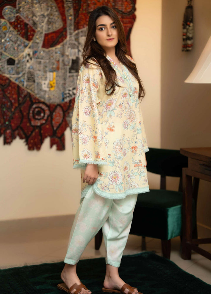 Raniahs by Laaleh RTW Printed Cotton Lawn 2 Piece Suit LAH26PR Provence Citron Bloom - Casual Collection