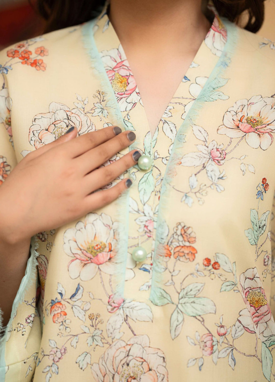 Raniahs by Laaleh RTW Printed Cotton Lawn 2 Piece Suit LAH26PR Provence Citron Bloom - Casual Collection