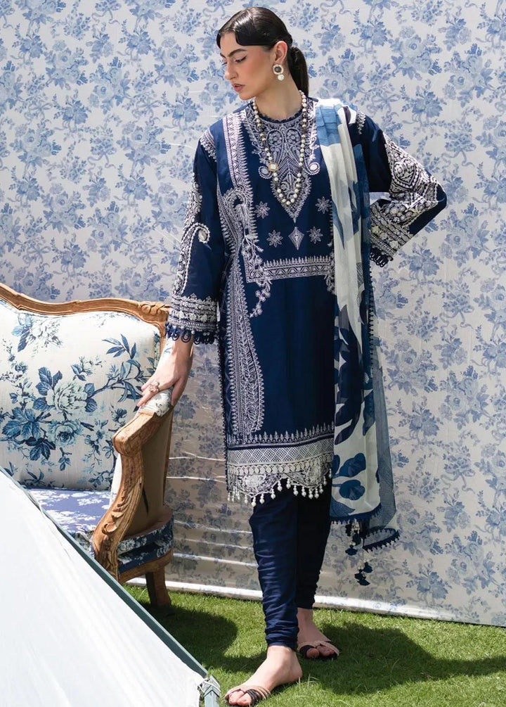 Muzlin By Sana Safinaz Embroidered Lawn Suits Unstitched 3 Piece SS23MZ 19B - Summer Collection