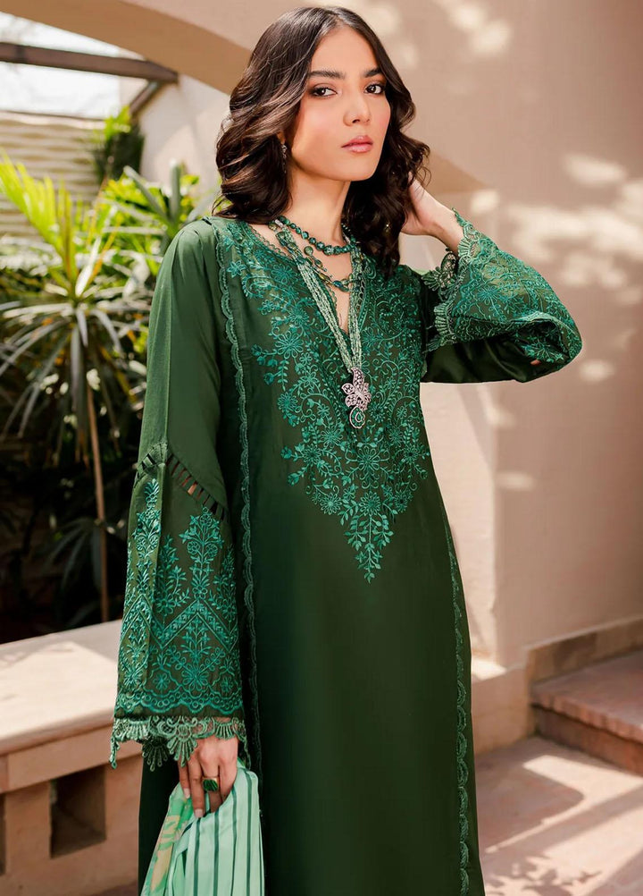 Naayas Pret Embroidered Lawn 3 Piece Suit NS23G Mongolia