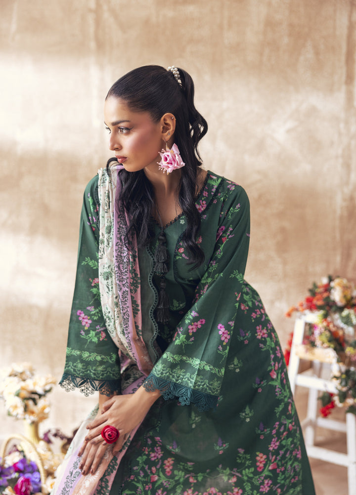 Liyana by Mashra RTW Printed Lawn 3 Piece Suit LIY-EME-002 Emerald - Casual Collection