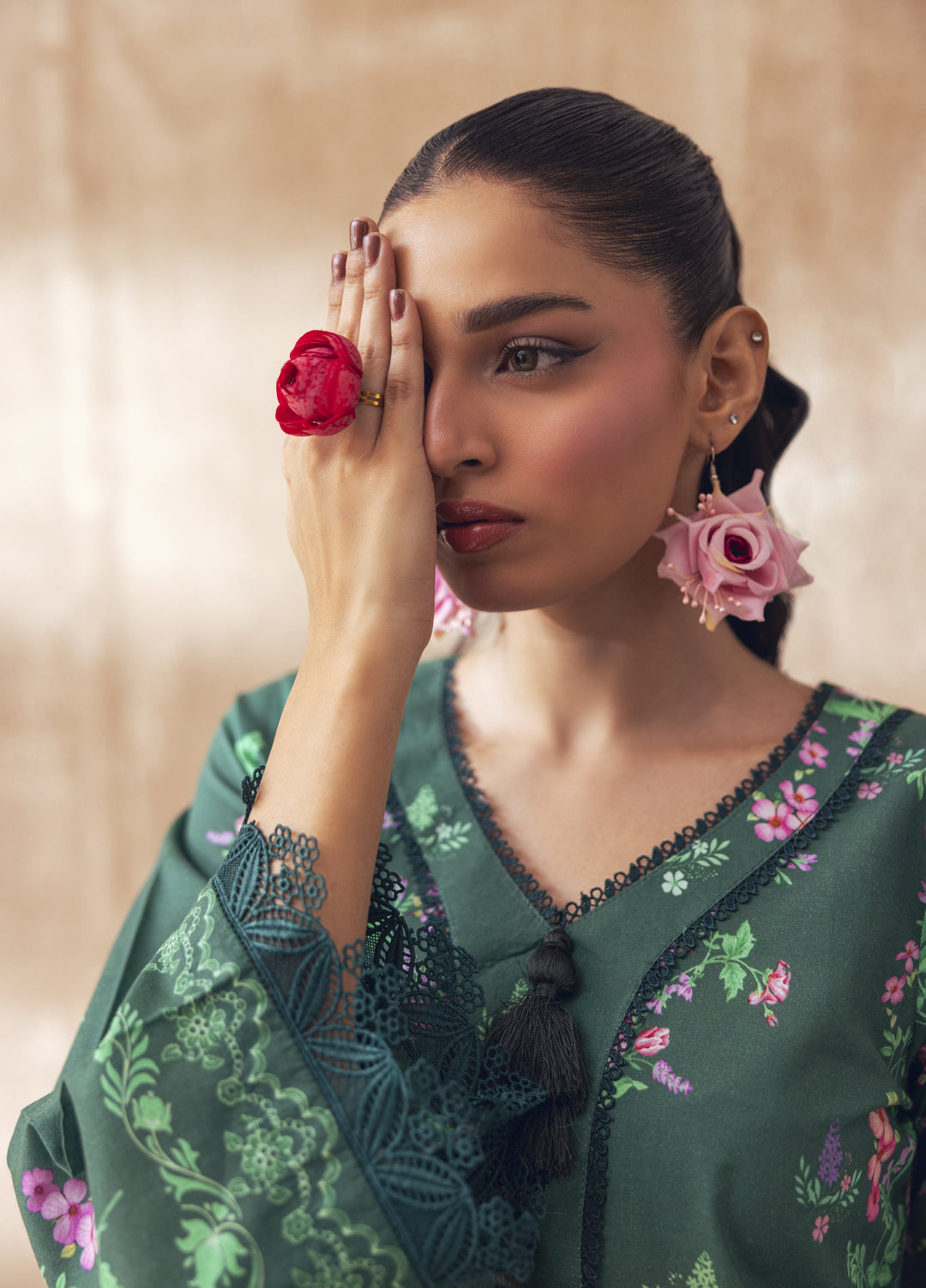 Liyana by Mashra RTW Printed Lawn 3 Piece Suit LIY-EME-002 Emerald - Casual Collection