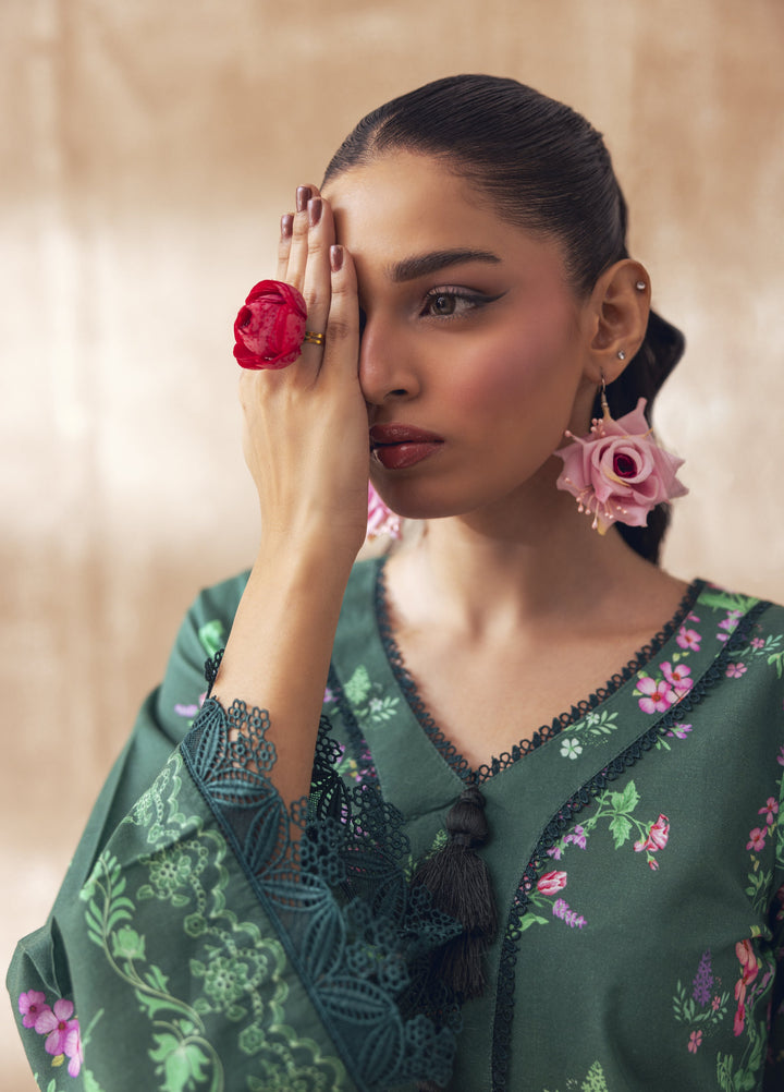 Liyana by Mashra RTW Printed Lawn 3 Piece Suit LIY-EME-002 Emerald - Casual Collection