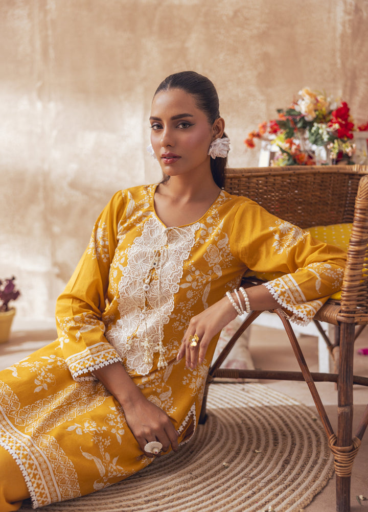 Liyana by Mashra RTW Printed Lawn 2 Piece Suit LIY-YAM-020 Yam - Casual Collection