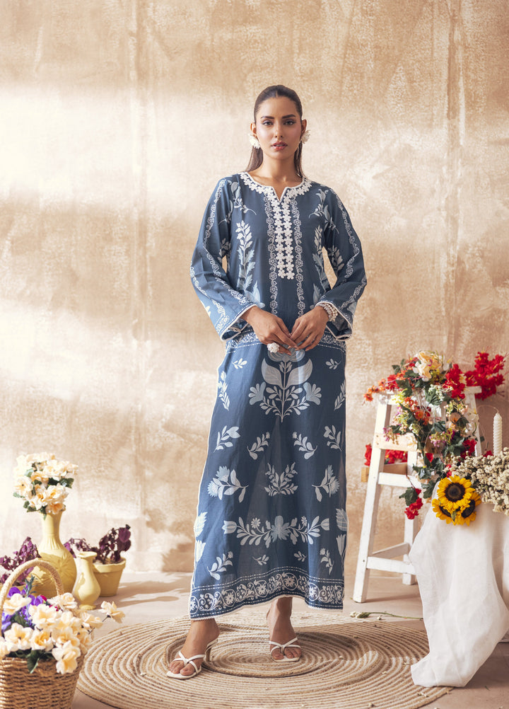 Liyana by Mashra RTW Printed Lawn 2 Piece Suit LIY-OCE-030 Ocean Depth - Casual Collection