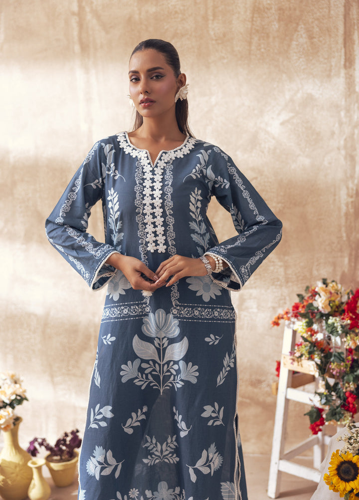 Liyana by Mashra RTW Printed Lawn 2 Piece Suit LIY-OCE-030 Ocean Depth - Casual Collection