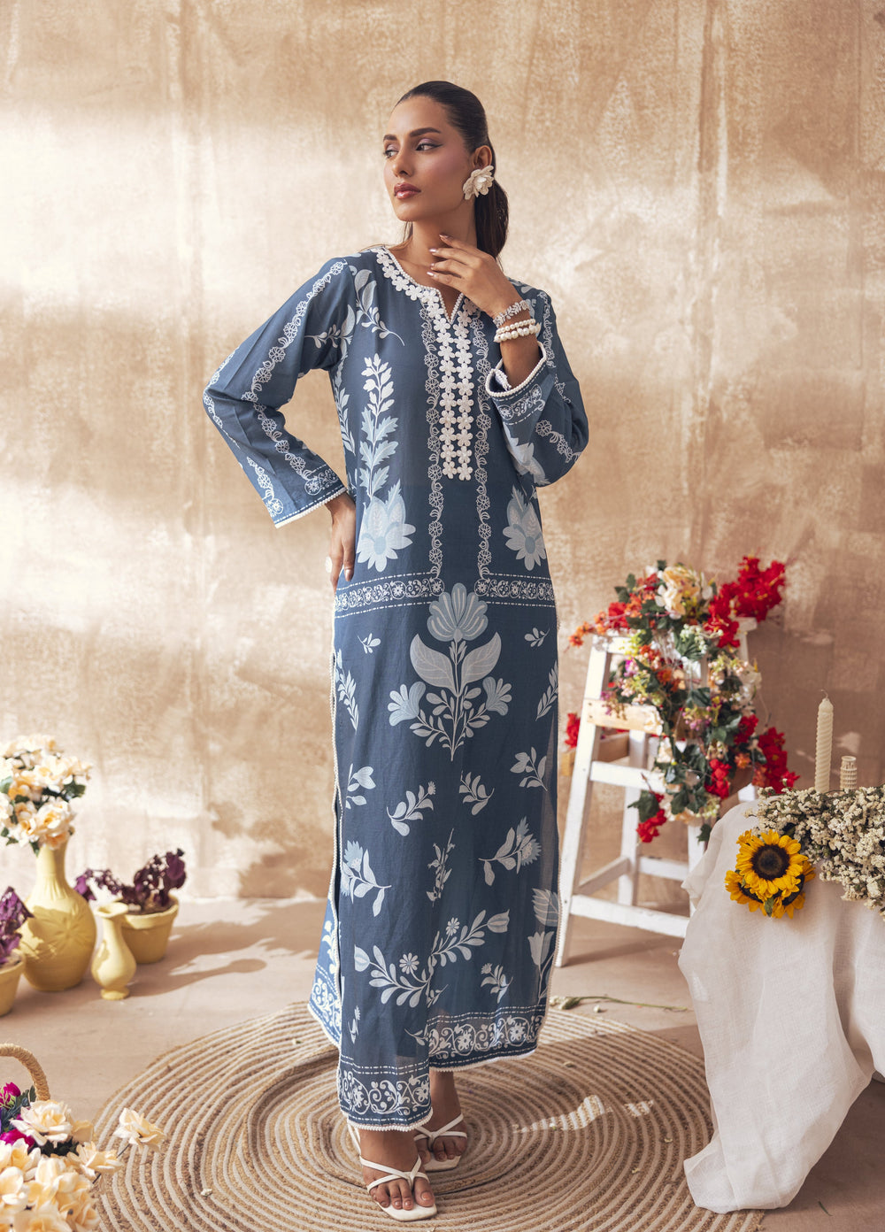 Liyana by Mashra RTW Printed Lawn 2 Piece Suit LIY-OCE-030 Ocean Depth - Casual Collection