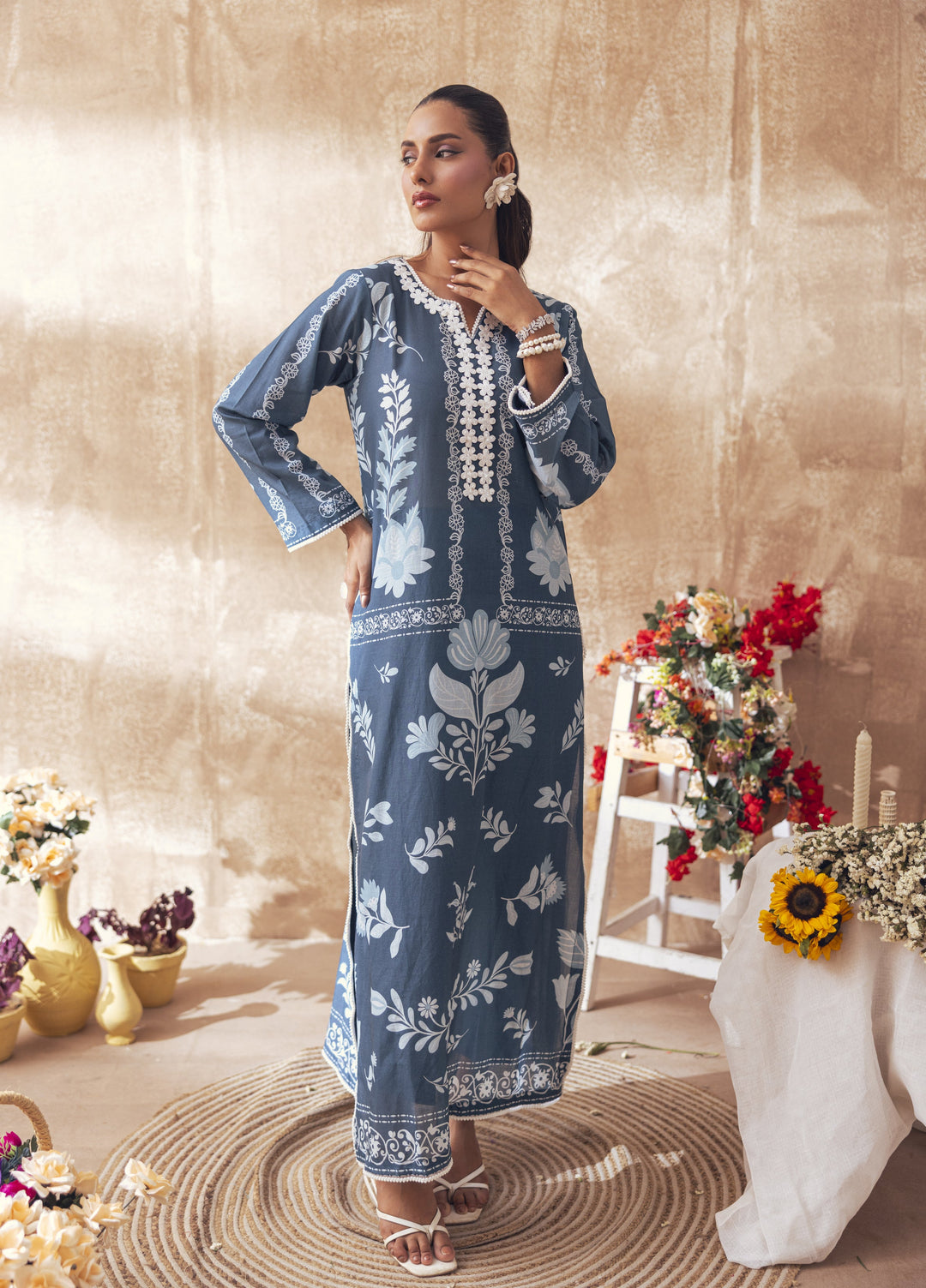 Liyana by Mashra RTW Printed Lawn 2 Piece Suit LIY-OCE-030 Ocean Depth - Casual Collection