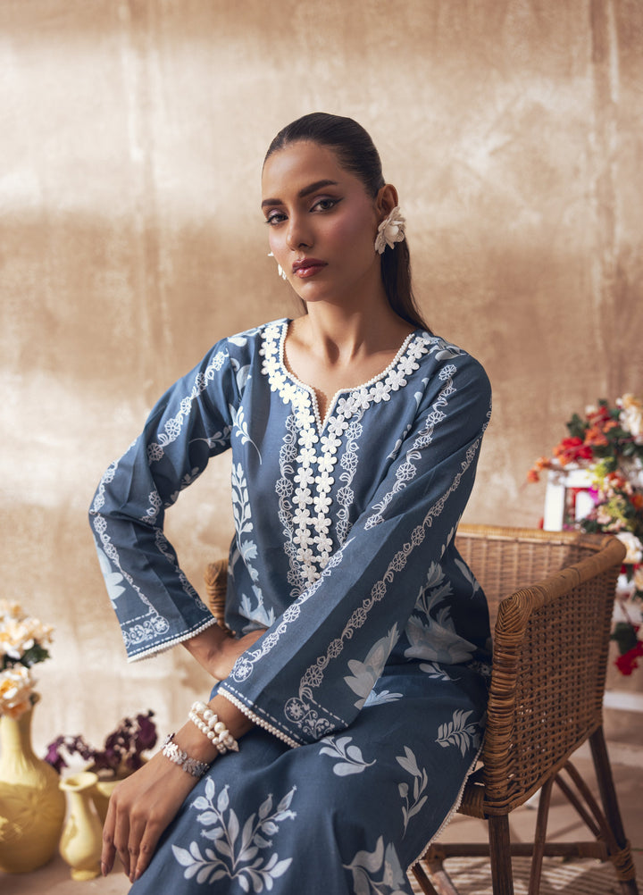 Liyana by Mashra RTW Printed Lawn 2 Piece Suit LIY-OCE-030 Ocean Depth - Casual Collection