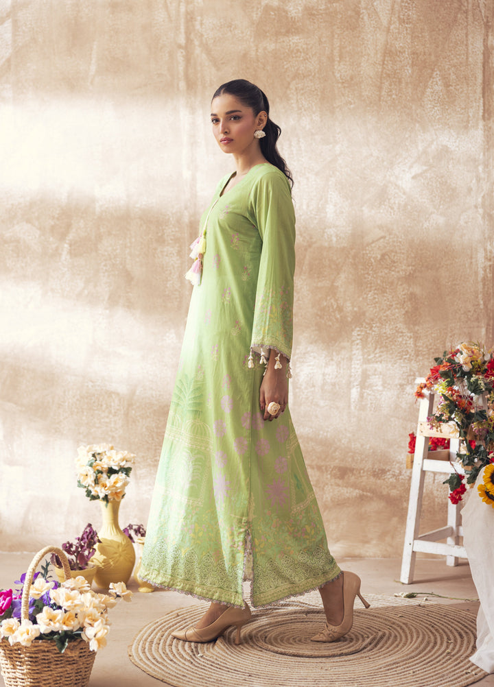 Liyana by Mashra RTW Printed Lawn 2 Piece Suit LIY-LEA-032 Leaf green - Casual Collection