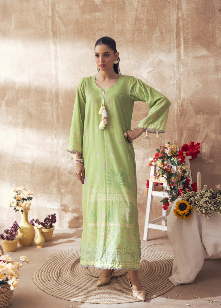 Liyana by Mashra RTW Printed Lawn 2 Piece Suit LIY-LEA-032 Leaf green - Casual Collection