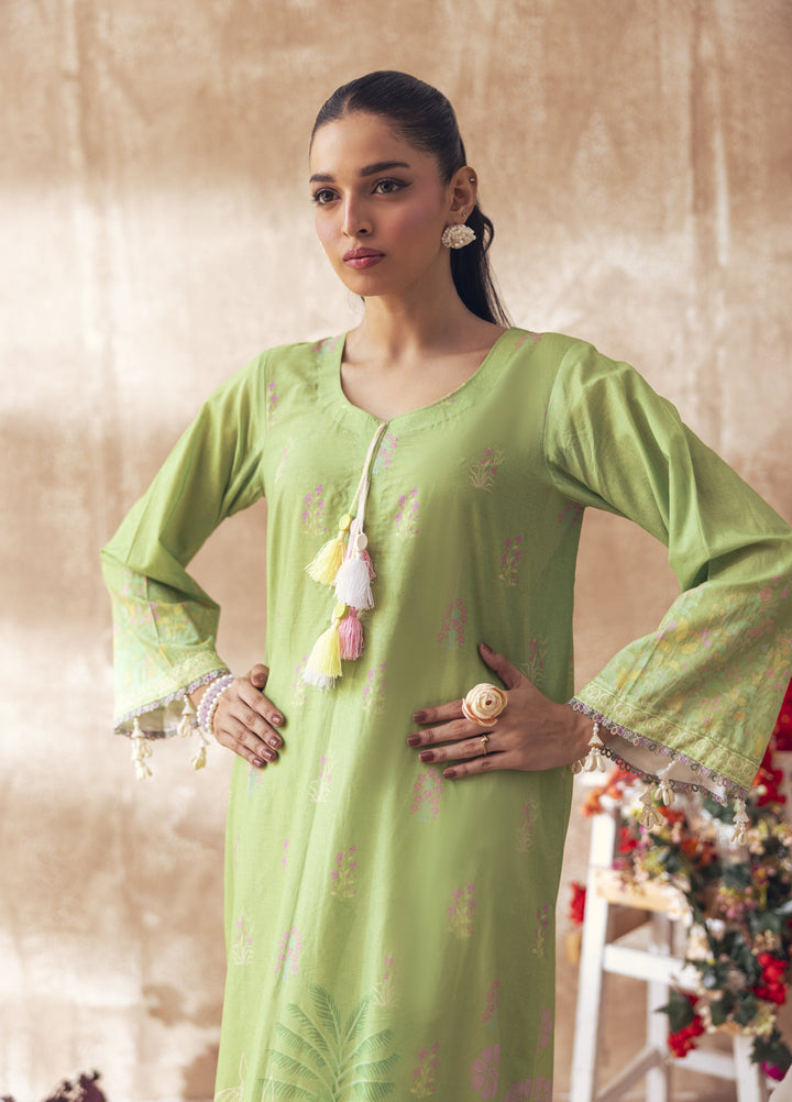 Liyana by Mashra RTW Printed Lawn 2 Piece Suit LIY-LEA-032 Leaf green - Casual Collection